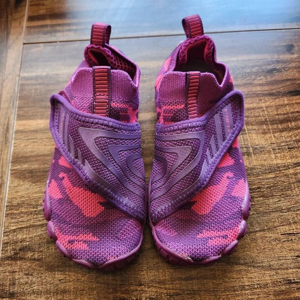 KUBUA Barefoot Hiking Shoes Kids EU 30 US 12 Purple Pink Minimalist Trail Shoes
